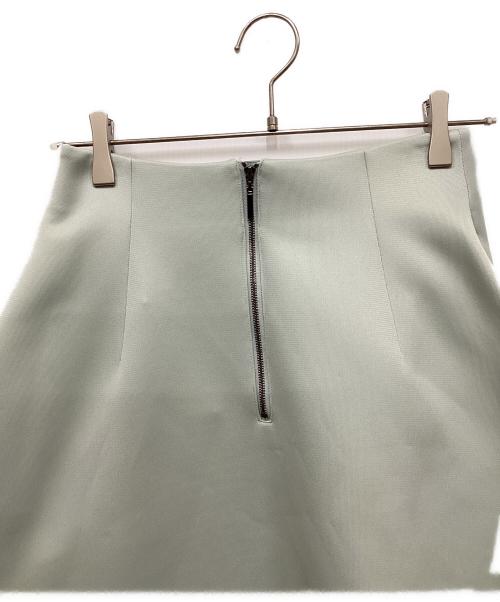 ebure（エブール）ebure (エブール) ダブルラッセルフレアスカート グリーン サイズ:38の古着・服飾アイテム