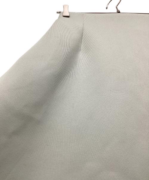 ebure（エブール）ebure (エブール) ダブルラッセルフレアスカート グリーン サイズ:38の古着・服飾アイテム