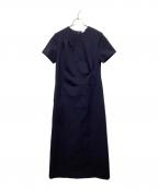 deresデレス）の古着「ドレーピングドレス」｜ネイビー