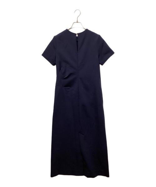 deres（デレス）deres (デレス) ドレーピングドレス ネイビー サイズ:1の古着・服飾アイテム