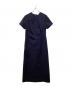 deres（デレス）の古着「ドレーピングドレス」｜ネイビー