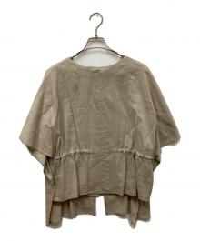 ADORE（アドーア）の古着「ドライレーヨンストレッチジップアップブラウス」｜ベージュ