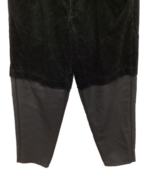 COMME des GARCONS SHIRT（コムデギャルソンシャツ）COMME des GARCONS SHIRT (コムデギャルソンシャツ) 切替コーデュロイパンツ ブラック サイズ:XSの古着・服飾アイテム
