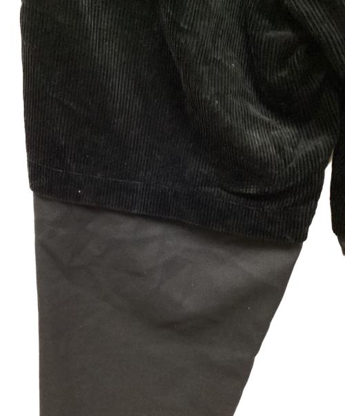 COMME des GARCONS SHIRT（コムデギャルソンシャツ）COMME des GARCONS SHIRT (コムデギャルソンシャツ) 切替コーデュロイパンツ ブラック サイズ:XSの古着・服飾アイテム