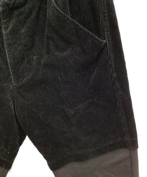 COMME des GARCONS SHIRT（コムデギャルソンシャツ）COMME des GARCONS SHIRT (コムデギャルソンシャツ) 切替コーデュロイパンツ ブラック サイズ:XSの古着・服飾アイテム