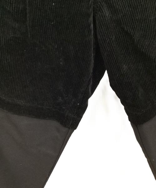 COMME des GARCONS SHIRT（コムデギャルソンシャツ）COMME des GARCONS SHIRT (コムデギャルソンシャツ) 切替コーデュロイパンツ ブラック サイズ:XSの古着・服飾アイテム