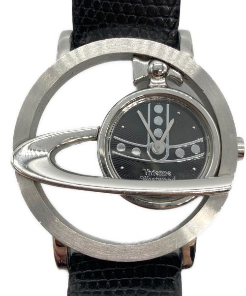 Vivienne Westwood（ヴィヴィアンウエストウッド）Vivienne Westwood (ヴィヴィアンウエストウッド) サークルオーブウォッチ ブラックの古着・服飾アイテム