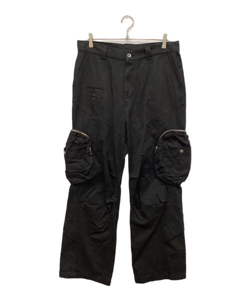 IGNOTA（イグノタ）IGNOTA (イグノタ) ジップカーゴパンツ ブラック サイズ:Lの古着・服飾アイテム