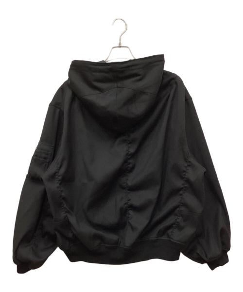 MAISON SPECIAL（メゾンスペシャル）MAISON SPECIAL (メゾンスペシャル) Prime-Over Curved Zip Hood Blouson/プライムオーバーカーブドジップフードブルゾン ブラック サイズ:1の古着・服飾アイテム