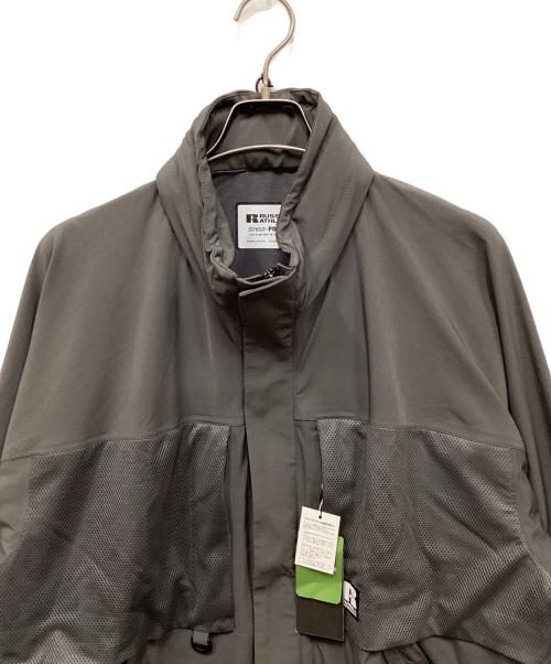 RUSSELL ATHLETIC（ラッセルアスレチック）RUSSELL ATHLETIC (ラッセルアスレチック) FREAK'S STORE (フリークストア) ナイロンジャケット グレー サイズ:Lの古着・服飾アイテム