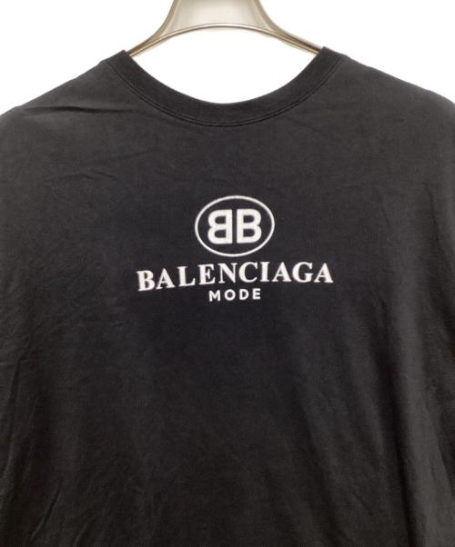 BALENCIAGA（バレンシアガ）BALENCIAGA (バレンシアガ) Oversized Printed Cotton-jersey T-shirt/オーバーサイズプリントコットンジャージティーシャツ ブラック サイズ:Mの古着・服飾アイテム
