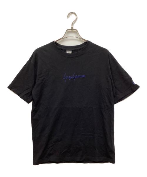 YOHJI YAMAMOTO（ヨウジヤマモト）YOHJI YAMAMOTO (ヨウジヤマモト) New Era (ニューエラ) xNEW ERA Cotton Tee/ニューエラコットンティー ブラック サイズ:XLの古着・服飾アイテム