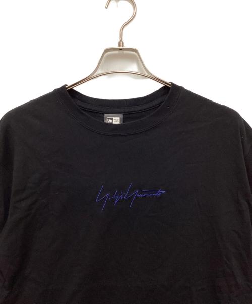 YOHJI YAMAMOTO（ヨウジヤマモト）YOHJI YAMAMOTO (ヨウジヤマモト) New Era (ニューエラ) xNEW ERA Cotton Tee/ニューエラコットンティー ブラック サイズ:XLの古着・服飾アイテム