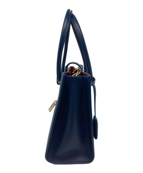 Salvatore Ferragamo（サルヴァトーレ フェラガモ）Salvatore Ferragamo (サルヴァトーレ フェラガモ) ハンドバッグ ジュリエット ブルーの古着・服飾アイテム