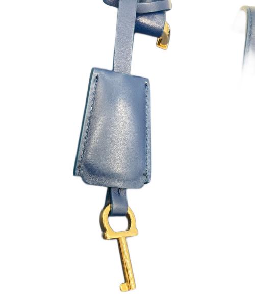 Salvatore Ferragamo（サルヴァトーレ フェラガモ）Salvatore Ferragamo (サルヴァトーレ フェラガモ) ハンドバッグ ジュリエット ブルーの古着・服飾アイテム