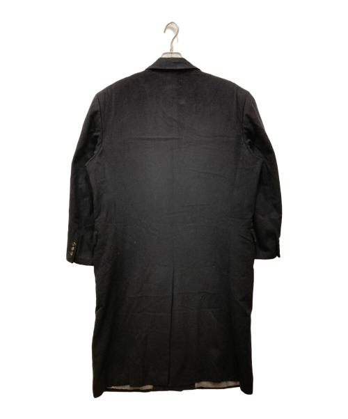 LANVIN STUIDO（ランバンスタジオ）LANVIN STUIDO (ランバンスタジオ) カシミヤ100%ロングダブルコート ブラック サイズ:なしの古着・服飾アイテム