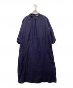 fog linen workフォグリネンワーク）の古着「リネンワンピース」｜ネイビー