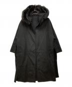 Vesgioiaベスジョーヤ）の古着「フォックスファーウールロングコート」｜ブラック