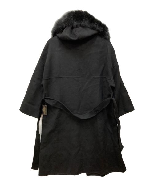 Vesgioia（ベスジョーヤ）Vesgioia (ベスジョーヤ) フォックスファーウールロングコート ブラック サイズ:なしの古着・服飾アイテム