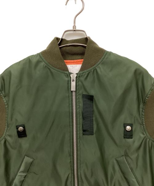 sacai（サカイ）sacai (サカイ) MA-1 NYLON VEST/エムエーワンナイロンベスト オリーブ サイズ:3の古着・服飾アイテム