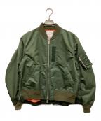 sacaiサカイ）の古着「バックタックMA-1ジャケット/バックタックエムエーワンジャケット」｜オリーブ