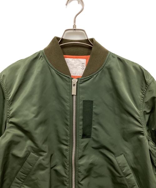sacai（サカイ）sacai (サカイ) バックタックMA-1ジャケット/バックタックエムエーワンジャケット オリーブ サイズ:3の古着・服飾アイテム