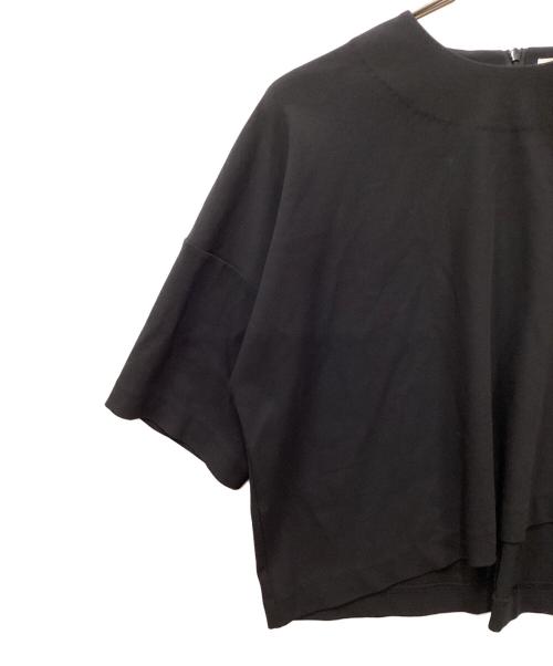 ENFOLD（エンフォルド）ENFOLD (エンフォルド) アシンメトリートップス ブラック サイズ:36の古着・服飾アイテム