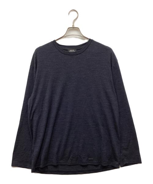 A.P.C.（アーペーセー）A.P.C. (アーペーセー) Ellison 長袖Tシャツ ネイビー サイズ:Lの古着・服飾アイテム