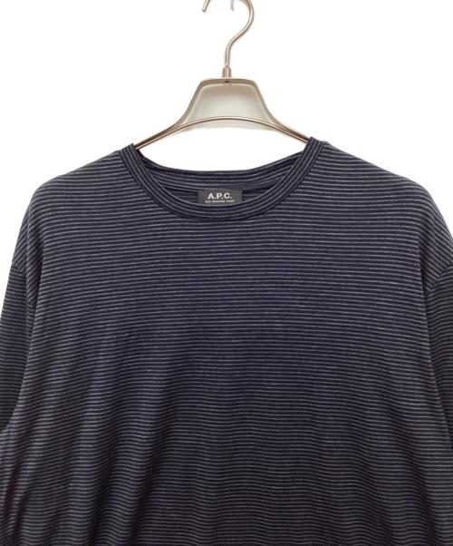 A.P.C.（アーペーセー）A.P.C. (アーペーセー) Ellison 長袖Tシャツ ネイビー サイズ:Lの古着・服飾アイテム