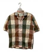 STUDIO NICHOLSONスタジオ ニコルソン）の古着「COCKLE SHIRT/チェックシャツ」｜ブラウン