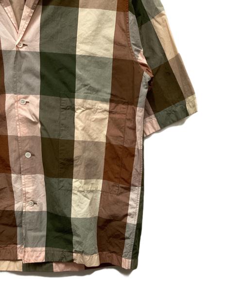 STUDIO NICHOLSON（スタジオ ニコルソン）STUDIO NICHOLSON (スタジオ ニコルソン) COCKLE SHIRT/チェックシャツ ブラウン サイズ:Sの古着・服飾アイテム