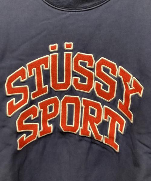 stussy（ステューシー）stussy (ステューシー) 刺繍スウェット ネイビー サイズ:Lの古着・服飾アイテム