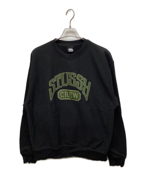 stussy（ステューシー）stussy (ステューシー) プリントスウェット ブラック サイズ:Lの古着・服飾アイテム