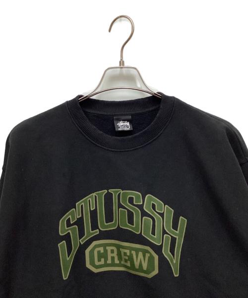 stussy（ステューシー）stussy (ステューシー) プリントスウェット ブラック サイズ:Lの古着・服飾アイテム