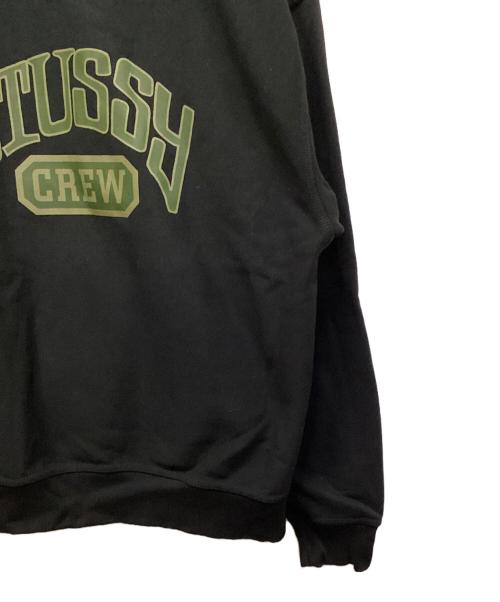 stussy（ステューシー）stussy (ステューシー) プリントスウェット ブラック サイズ:Lの古着・服飾アイテム