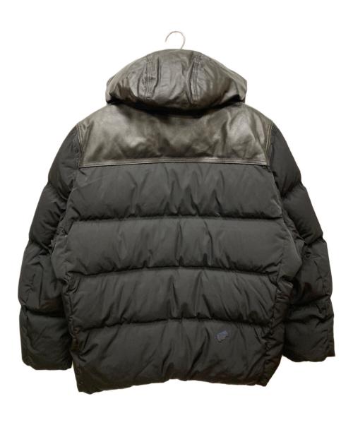 ADER error（アーダーエラー）ADER error (アーダーエラー) レザー切替ダウンジャケット ブラック サイズ:A2の古着・服飾アイテム