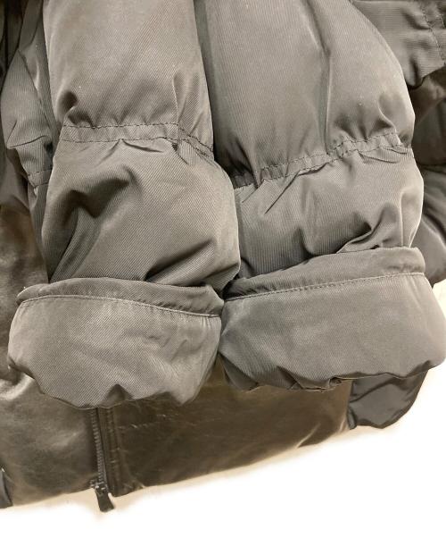ADER error（アーダーエラー）ADER error (アーダーエラー) レザー切替ダウンジャケット ブラック サイズ:A2の古着・服飾アイテム
