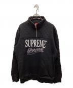 SUPREMEシュプリーム）の古着「FOREVER HALF ZIP SWEATSHIRT/フォーエバーハーフジップスウェットシャツ」｜ブラック