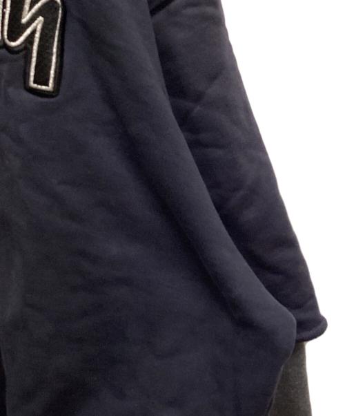 Gosha Rubchinskiy（ゴーシャラブチンスキー）Gosha Rubchinskiy (ゴーシャラブチンスキー) COMBO HOODED SWEATSHIRT/コンボ　フーデッド　スウェットシャツ ネイビー サイズ:Sの古着・服飾アイテム