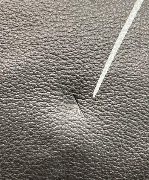 YOHJI YAMAMOTO（ヨウジヤマモト）YOHJI YAMAMOTO (ヨウジヤマモト) ノベルティロゴレザートートバッグ ブラックの古着・服飾アイテム