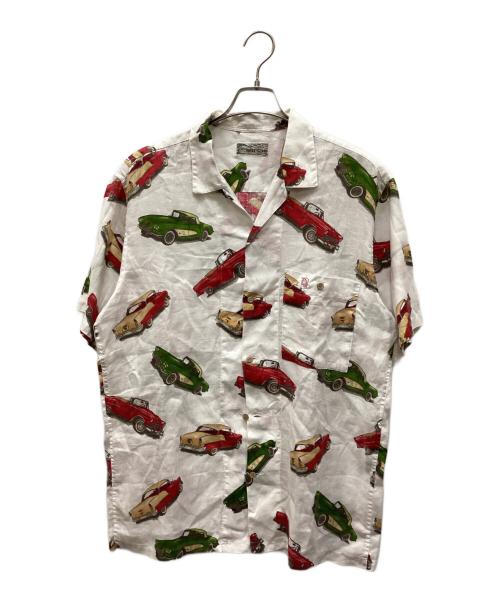 PAPAS ISLAND（パパス アイランド）PAPAS ISLAND (パパス アイランド) アロハシャツ ホワイト サイズ:Lの古着・服飾アイテム