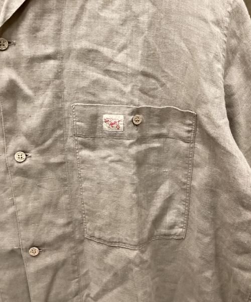 PAPAS（パパス）PAPAS (パパス) オープンカラーシャツ ベージュ サイズ:Lの古着・服飾アイテム