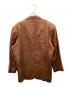 PAPAS (パパス) 3Bレザーテーラードジャケット ブラウン サイズ:L：8000円