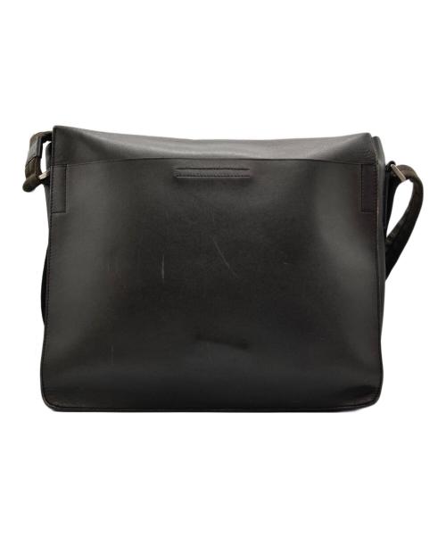 PRADA（プラダ）PRADA (プラダ) レザーメッセンジャーバッグ ブラウンの古着・服飾アイテム