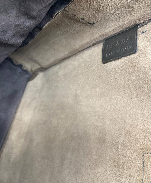 PRADA（プラダ）PRADA (プラダ) レザーメッセンジャーバッグ ブラウンの古着・服飾アイテム