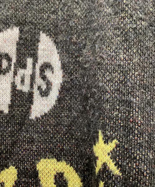 PUNK DRUNKERS（パンクドランカーズ）PUNK DRUNKERS (パンクドランカーズ) ロゴいろいろニット ブラック サイズ:XLの古着・服飾アイテム