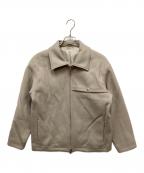 PUBLIC TOKYOパブリックトウキョウ）の古着「メルトンジップアップブルゾン」｜ライトグレー