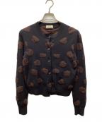Acne studiosアクネ ストゥディオス）の古着「ジャガードカーディガン」｜ブラック