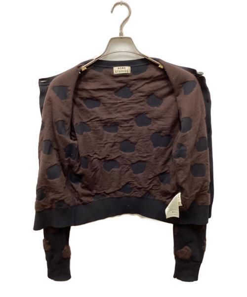 Acne studios（アクネ ストゥディオス）Acne studios (アクネ ストゥディオス) ジャガードカーディガン ブラック サイズ:Sの古着・服飾アイテム
