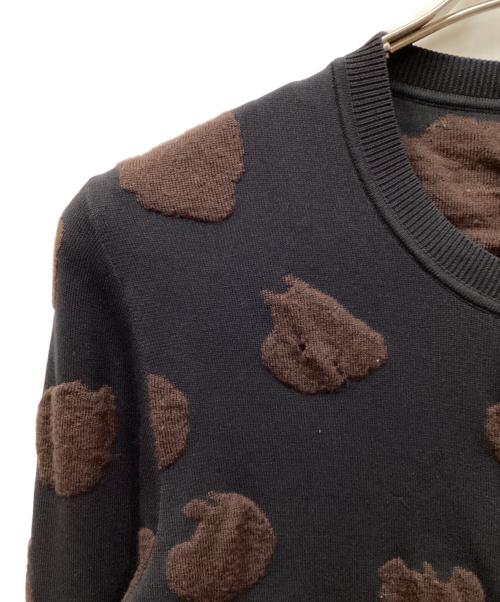 Acne studios（アクネ ストゥディオス）Acne studios (アクネ ストゥディオス) ジャガードカーディガン ブラック サイズ:Sの古着・服飾アイテム